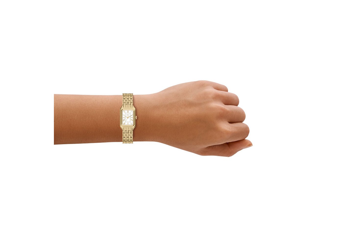 Fossil Quarzuhr Raquel ES5467, Armbanduhr, Damenuhr, Edelstahlarmband, analog – Bild 4 von 4