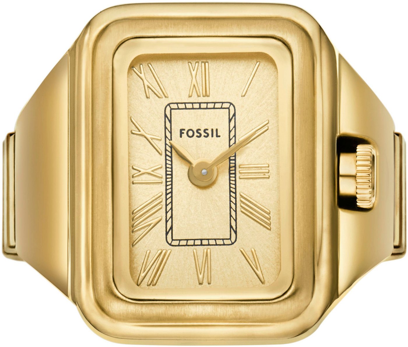 Fossil Quarzuhr RAQUEL WATCH RING ES5343, Quarzuhr, Damenuhr, analog, Edelstahl, Flexband, Zugband – Bild 2 von 5