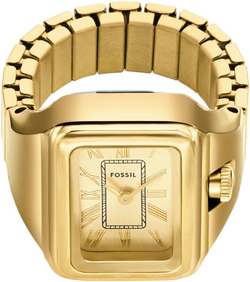 Fossil Quarzuhr RAQUEL WATCH RING ES5343, Quarzuhr, Damenuhr, analog, Edelstahl, Flexband, Zugband – Bild 3 von 5