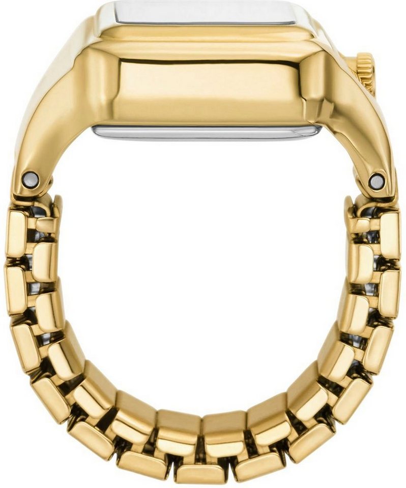 Fossil Quarzuhr RAQUEL WATCH RING ES5343, Quarzuhr, Damenuhr, analog, Edelstahl, Flexband, Zugband – Bild 4 von 5