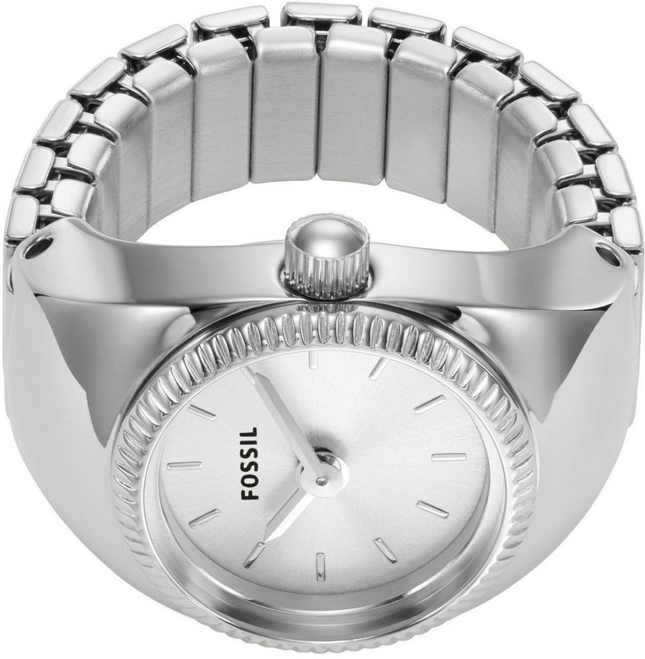 Fossil Uhrenring Watch Ring ES5245, Quarzuhr, Damenuhr, analog, Edelstahl, Flexband, Zugband – Bild 2 von 5