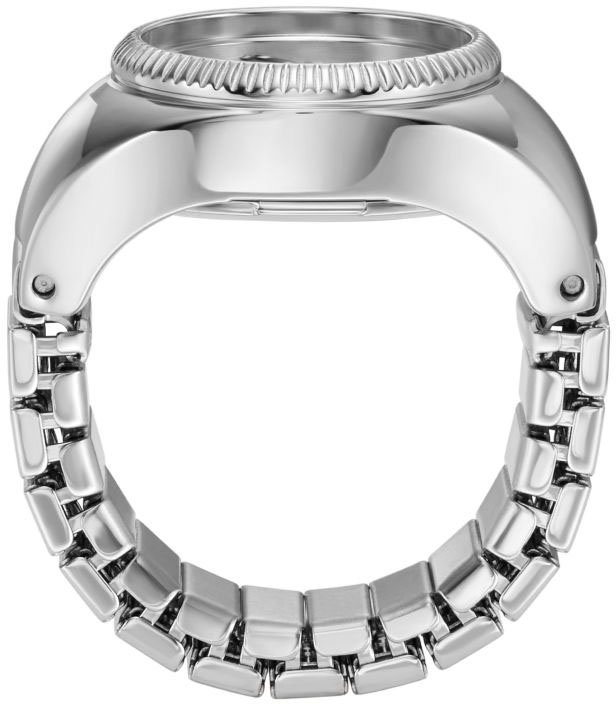 Fossil Uhrenring Watch Ring ES5245, Quarzuhr, Damenuhr, analog, Edelstahl, Flexband, Zugband – Bild 3 von 5