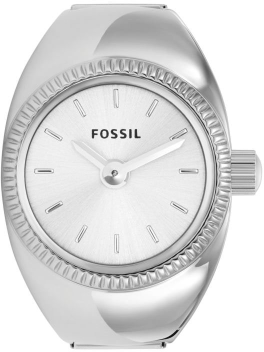 Fossil Uhrenring Watch Ring ES5245, Quarzuhr, Damenuhr, analog, Edelstahl, Flexband, Zugband – Bild 4 von 5