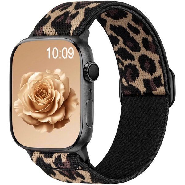 FOUORTUNATE-BEE Armband Smartwatch Armband Elastisch Solo Loop Ersatzband 38-49 mm Sport, Elastisches Smartwatch Armband für Sport Alltag 38-49 mm Loop
