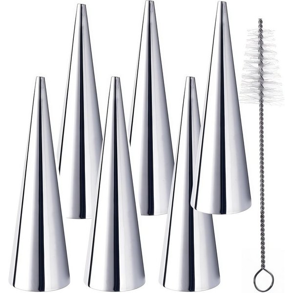 FOUORTUNATE-BEE Ausstechform 7-teiliges Kegel-Backform-Set aus Edelstahl, (7-St), Robuste Edelstahlformen für Kuchen, Dessert und Gebäck