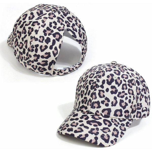 FOUORTUNATE-BEE Baseball Cap Kinder Baseballcap Mädchen Leopard verstellbar Sommer Cap Mädchen Cap verstellbar Leopard Kinder Sonnenhut Sport