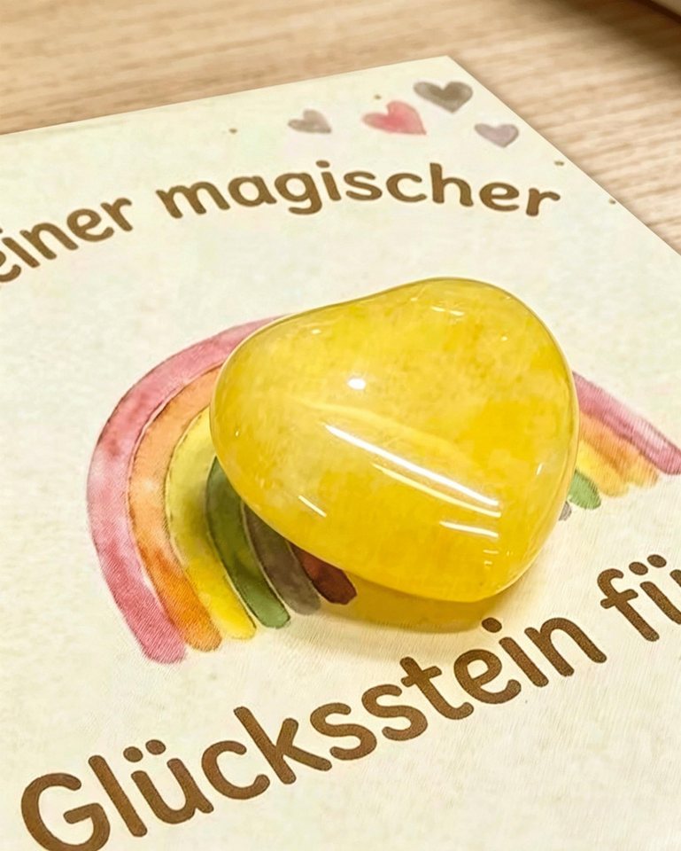 FOUORTUNATE-BEE Edelstein 16 Stück Glückssteine Set mit Karte & Beutel Kinder Geschenk, (Glückssteine mit Karte und Beutel Souvenir für Kinder, 16-St., Mitgebse – Bild 3 von 4