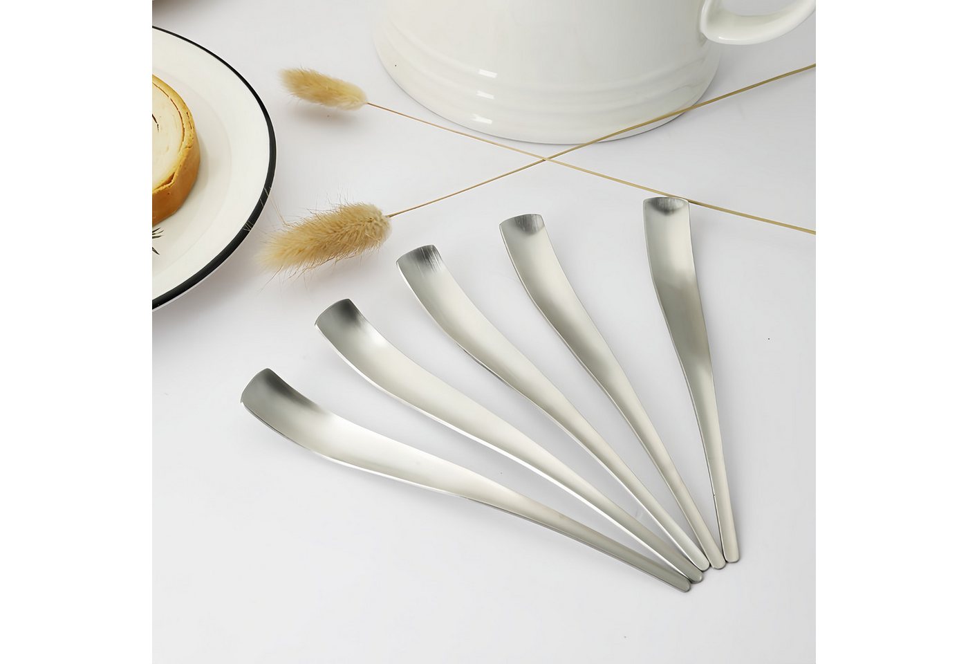 FOUORTUNATE-BEE Espressolöffel 12-teiliges Set Mini-Kaffeelöffel aus Edelstahl (12 Stück), Kleine Edelstahl-Löffel für Kaffee, Dessert und Espresso – Bild 5 von 5