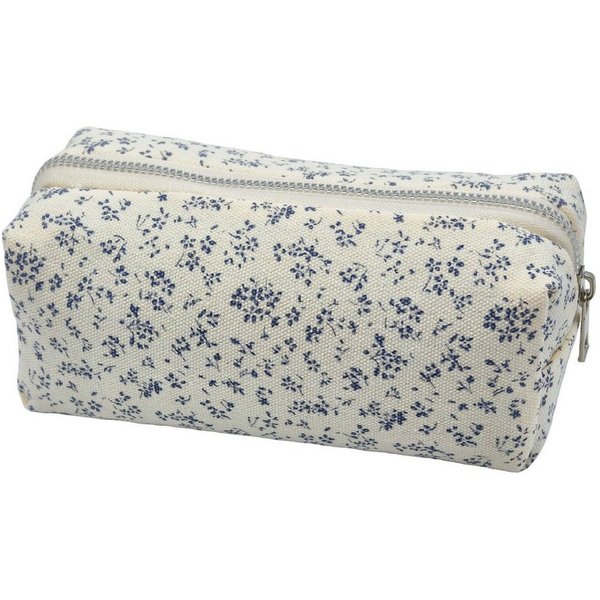 FOUORTUNATE-BEE Federmäppchen Federmäppchen Blumenmuster mit Reißverschluss Stifte Etui Schule, Stifte Etui Blumen Federtasche Kosmetiktasche Büro Reise Damen