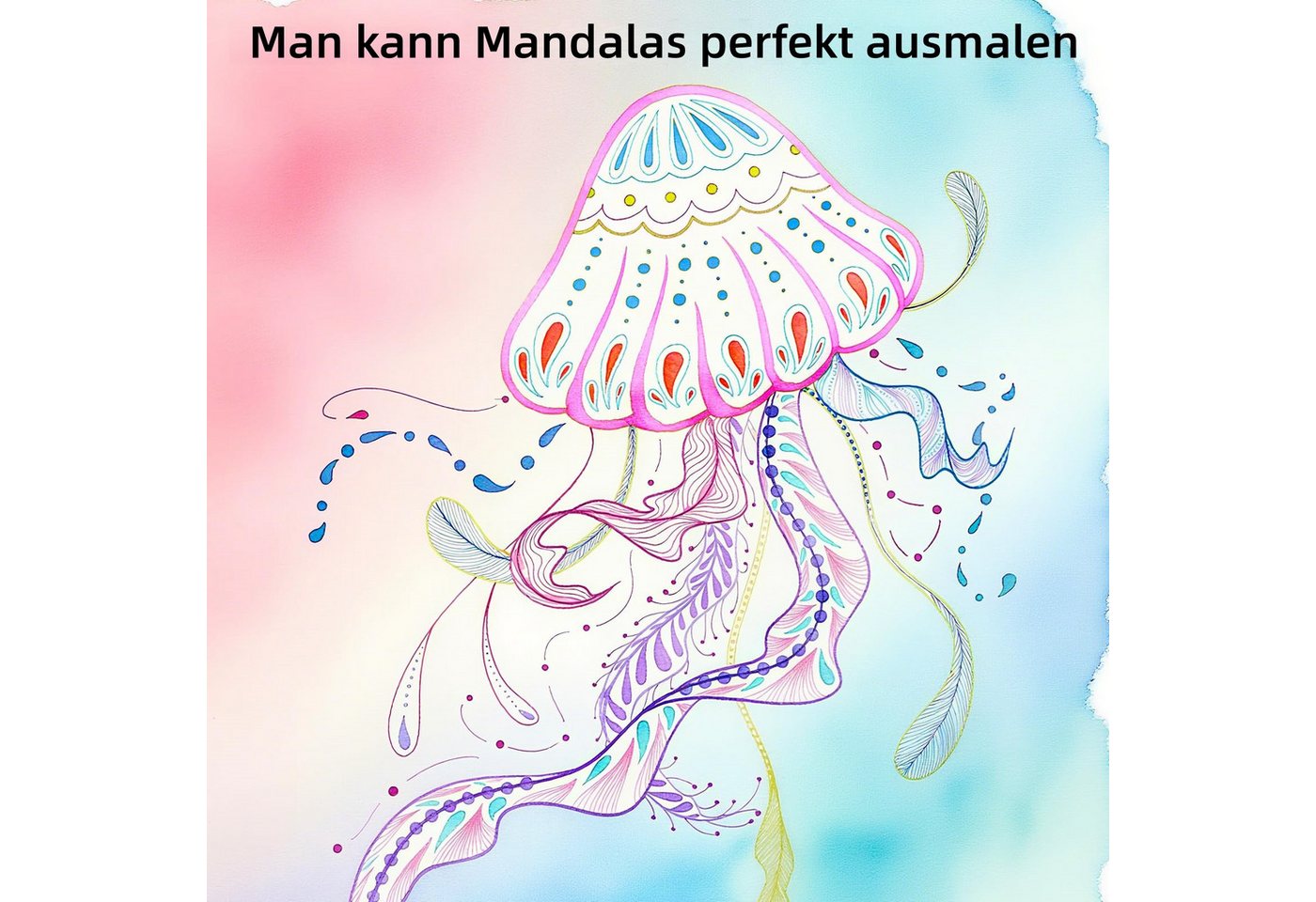 FOUORTUNATE-BEE Filzstift Doppelbürsten-Stiftset mit Wasserfarbe – 24/36/72 Farben, (36-tlg), Feinliner- & Brushpen-Set für Malbücher, Handlettering und Manga – Bild 5 von 5