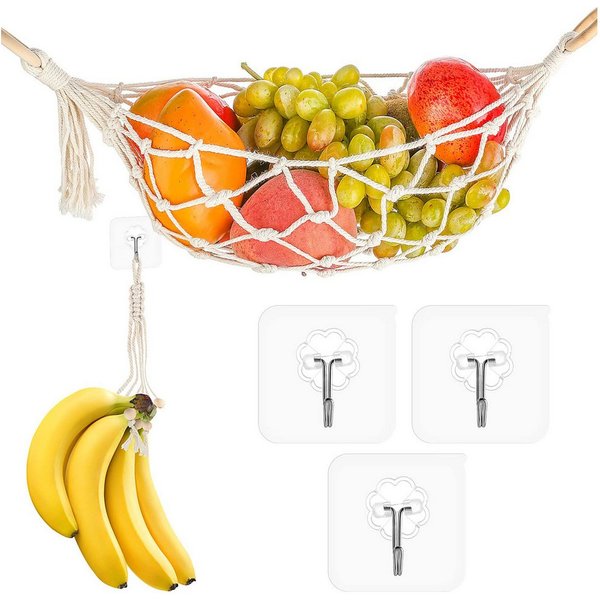 FOUORTUNATE-BEE Hängekorb Hängekorb für Obst, Gemüse Küchenampel Obstkorb