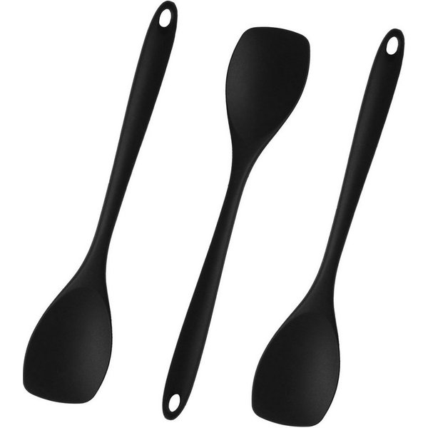 FOUORTUNATE-BEE Kochlöffel 3 Stück Rühr Kochlöffel Hitzebeständig Ergonomischer Griff, ideal für Antihaftkochgeschirr, Spülmaschinengeeignet