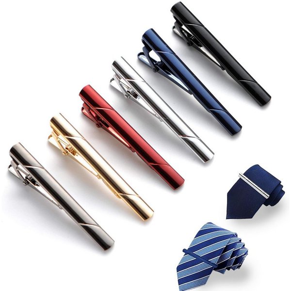 FOUORTUNATE-BEE Krawattenhalter Krawattenklammer Set 6er Herren Krawattenclip Klassisch Elegant (6 St), Krawattenklammer Herren Set für Hochzeit Business Alltag