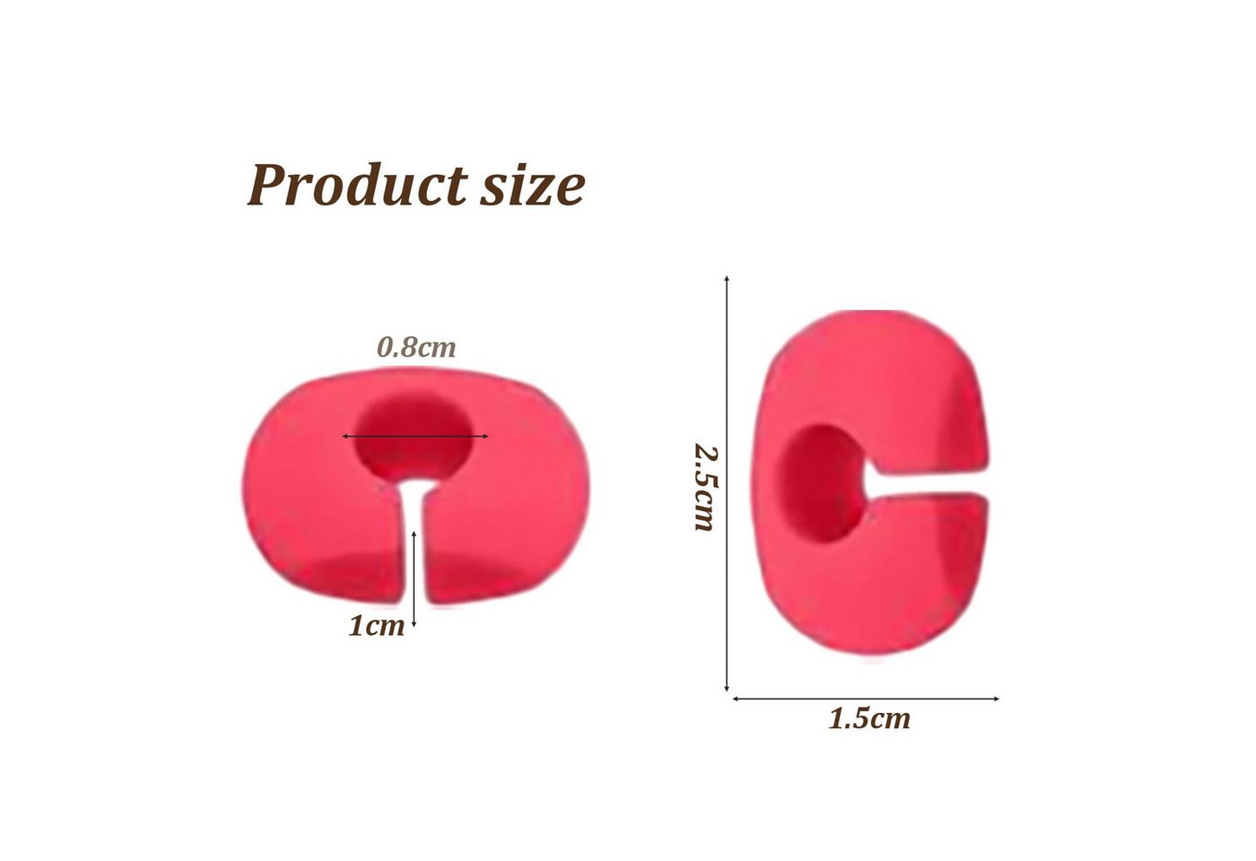 FOUORTUNATE-BEE Küchenorganizer-Set 24 Glasmarkierer Silikon Weinglas Markierungsringe Wiederverwendbar, Weinglas Marker Party Zubehör Trinkglas Kennzeichnung S – Bild 5 von 5
