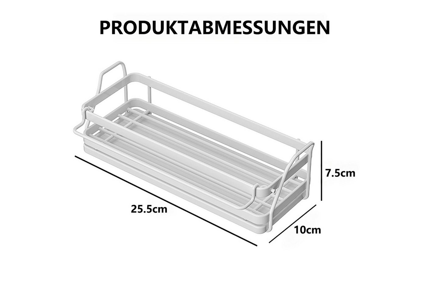 FOUORTUNATE-BEE Küchenorganizer-Set Wandhalterung Küchenspüle Organizer Schwammhalter, (Hängend Spülbecken Organizer mit Spültuchhalter, Spüle Organizer mit Abf – Bild 2 von 5