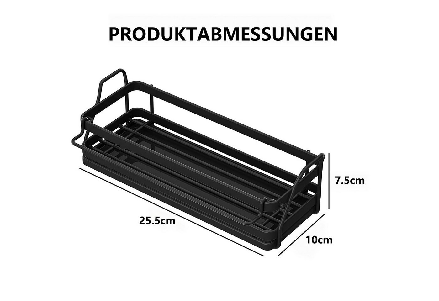 FOUORTUNATE-BEE Küchenorganizer-Set Wandhalterung Küchenspüle Organizer Schwammhalter, (Hängend Spülbecken Organizer mit Spültuchhalter, Spüle Organizer mit Abf – Bild 2 von 5