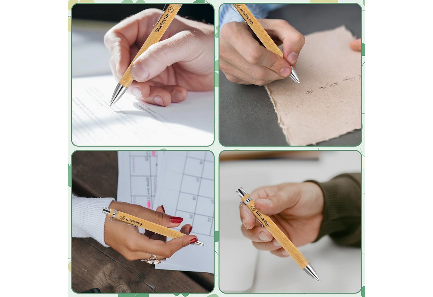 FOUORTUNATE-BEE Kugelschreiber 24 Sets Glücksstift Kugelschreiber Geschenke, (für Kollegen, Dankeschön Geschenke, Abschiedsgeschenk Kollegen, 24-tlg., Kleine Ge – Bild 5 von 5
