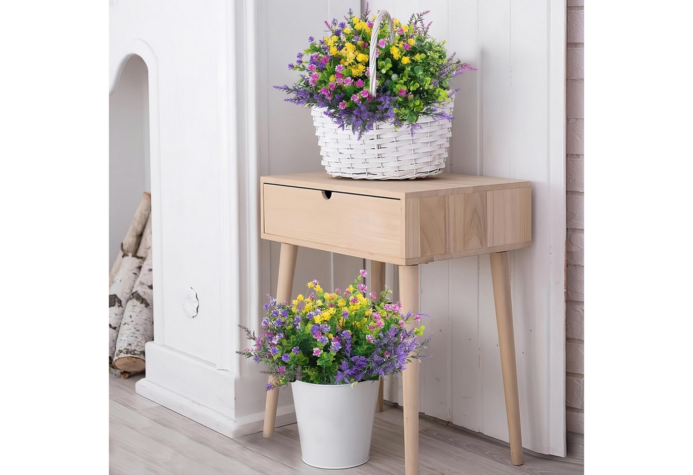 Kunstblumenstrauß 12er Set Kunstblumen – Künstliche Pflanzen für Außen, FOUORTUNATE-BEE, Dekorative Kunstpflanzen als Outdoor-Sträucher – Bild 5 von 5