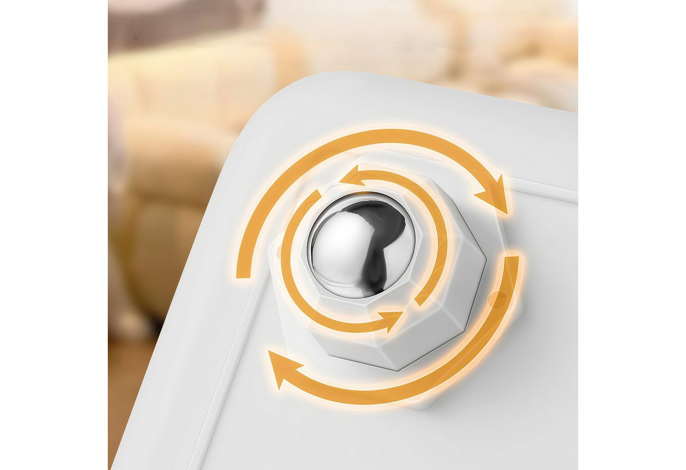 FOUORTUNATE-BEE Lenkrolle 360° Möbelrollen Set, 8 Stück, selbstklebend und drehbar, (8-St), Leise Drehrollen für Möbel, einfache Montage ohne Bohren – Bild 3 von 5