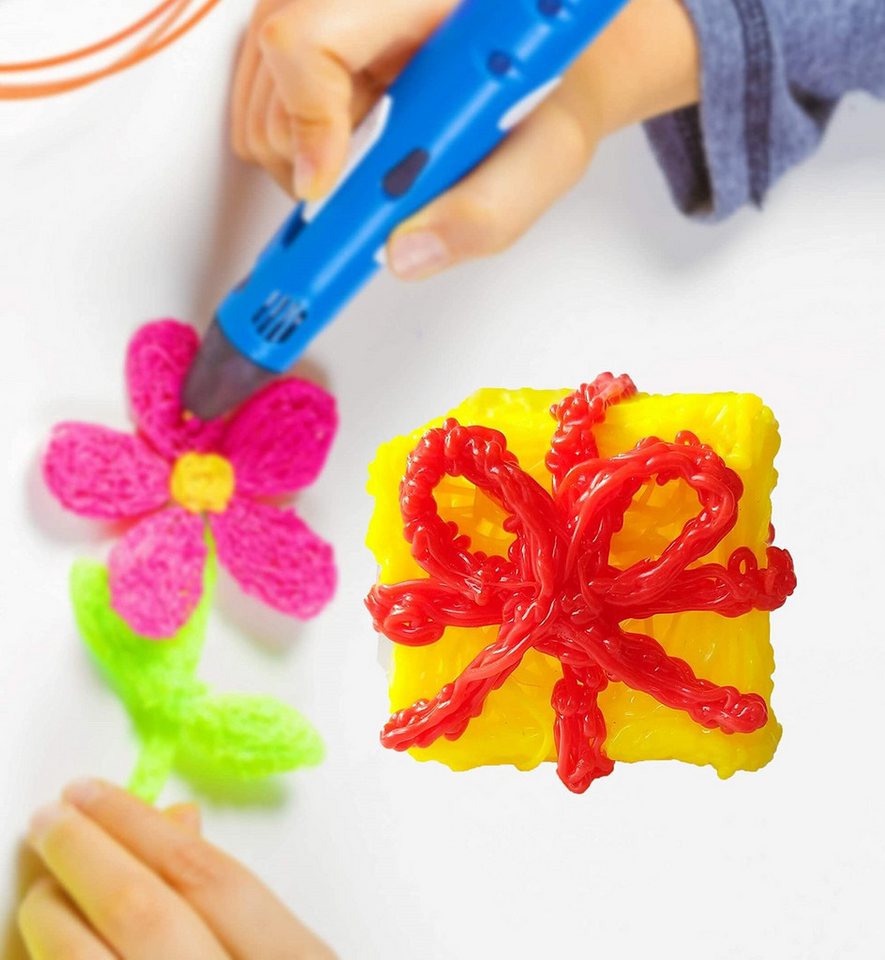 FOUORTUNATE-BEE Malbuch 3D-Stift Zeichenbuch mit 40 Vorlagen & transparenter Platte, Mal- & Doodle-Schablonenbuch für 3D-Stift Kreativprojekte – Bild 4 von 4