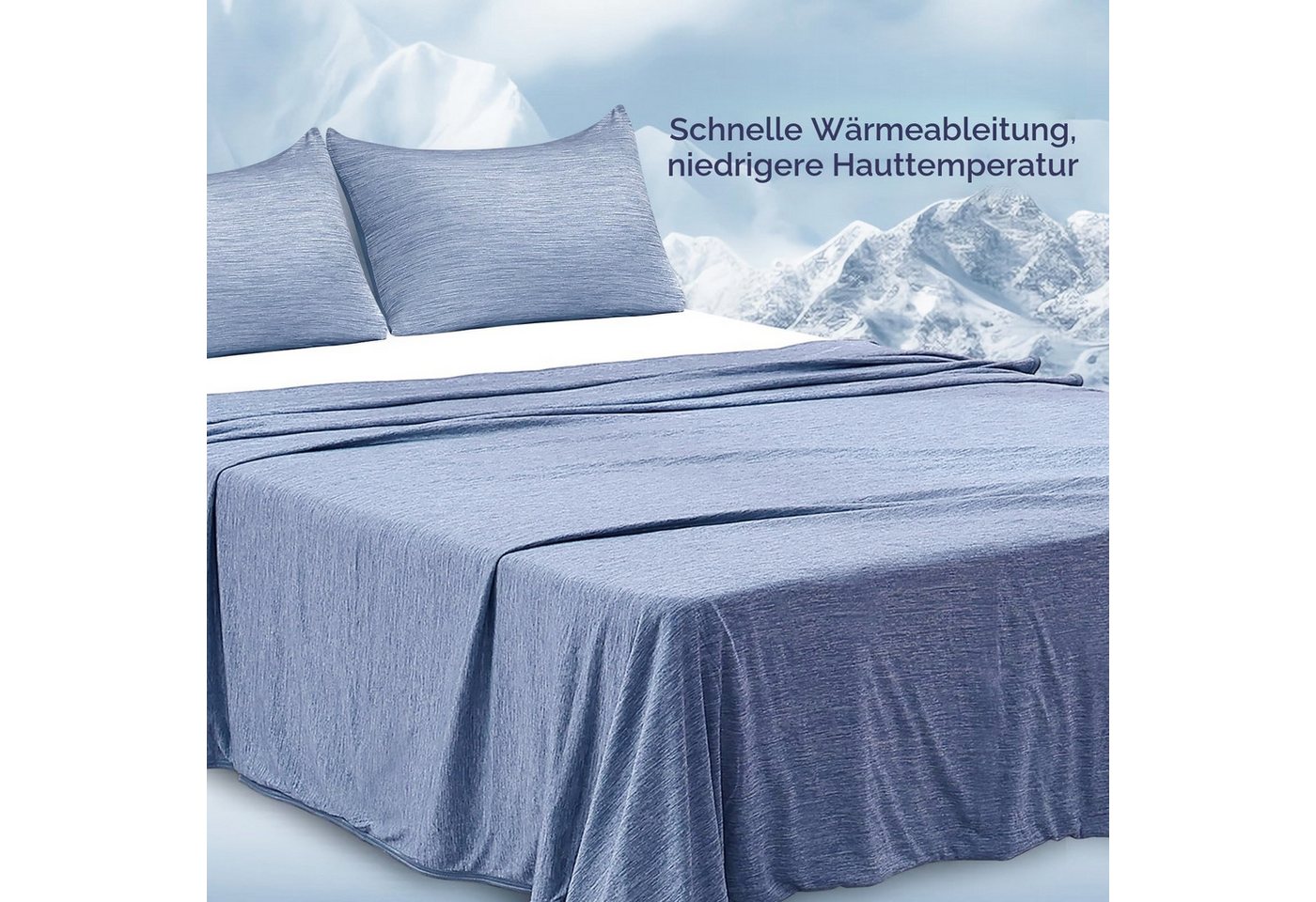 FOUORTUNATE-BEE Microfaserbettdecke Kühldecke 150x200 cm, Sommerdecke, Wendedecke, leichte Decke, Für Bett, Sofa, Reisen, Baby, Camping, atmungsaktive Kühldecke – Bild 3 von 5