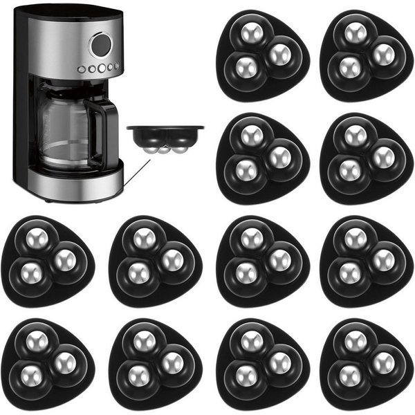 FOUORTUNATE-BEE Möbelrolle 12 Mini Möbelrollen selbstklebend 360° Drehrollen mit Stahlkugeln, (12-St), Küchenrollen für Kaffeemaschine, Airfryer, Mixer und Aufb