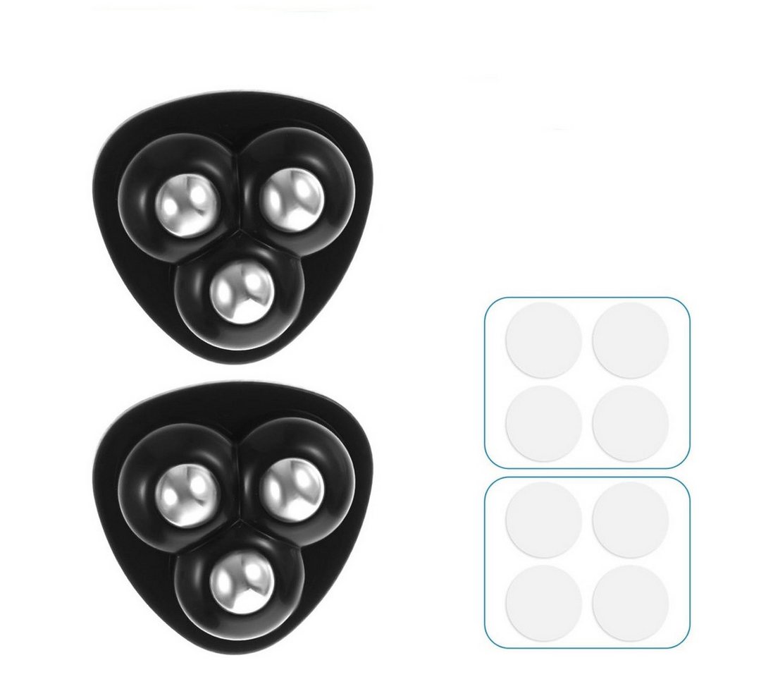 FOUORTUNATE-BEE Möbelrolle 12 Mini Möbelrollen selbstklebend 360° Drehrollen mit Stahlkugeln, (12-St), Küchenrollen für Kaffeemaschine, Airfryer, Mixer und Aufb – Bild 5 von 5