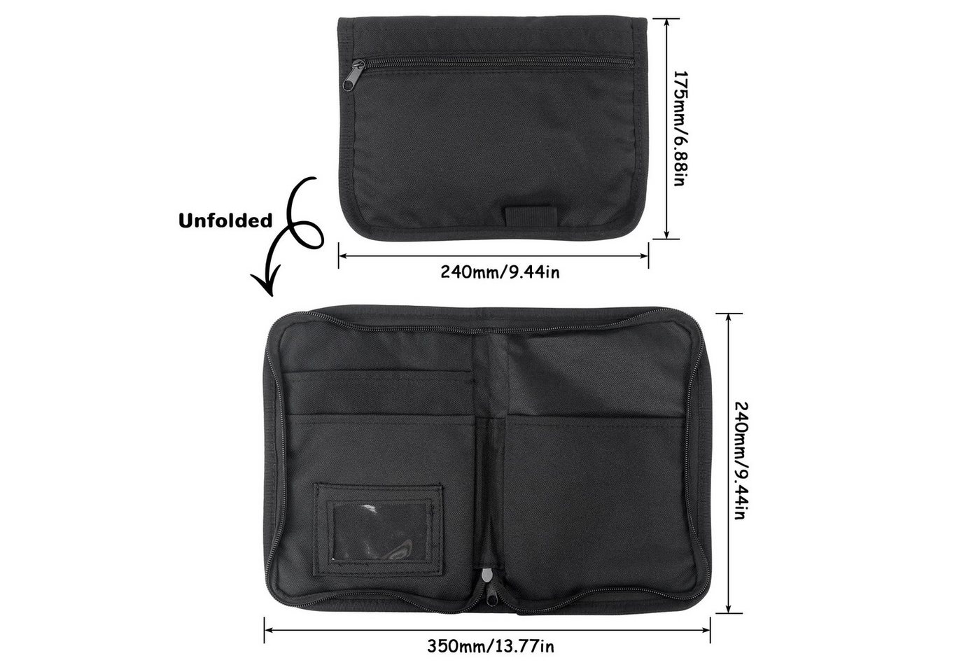 FOUORTUNATE-BEE Organisationsmappe Auto Dokumententasche A5 Handschuhfach Organizer Mappe, Fahrzeug Papiere Aufbewahrung Auto Büro Schule Tasche – Bild 2 von 5