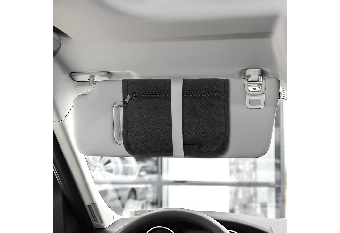 FOUORTUNATE-BEE Organisationsmappe Auto Dokumententasche A5 Handschuhfach Organizer Mappe, Fahrzeug Papiere Aufbewahrung Auto Büro Schule Tasche – Bild 3 von 5