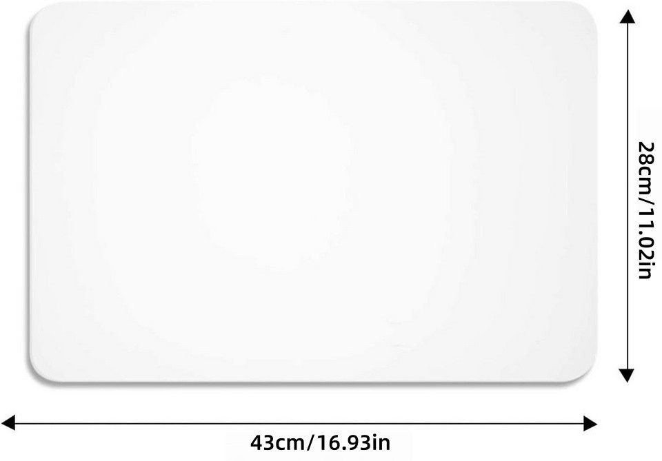 FOUORTUNATE-BEE Platzset 8er Set Transparente rutschfeste Tischsets, abwaschbar 43×28 cm, (8-St) – Bild 2 von 5