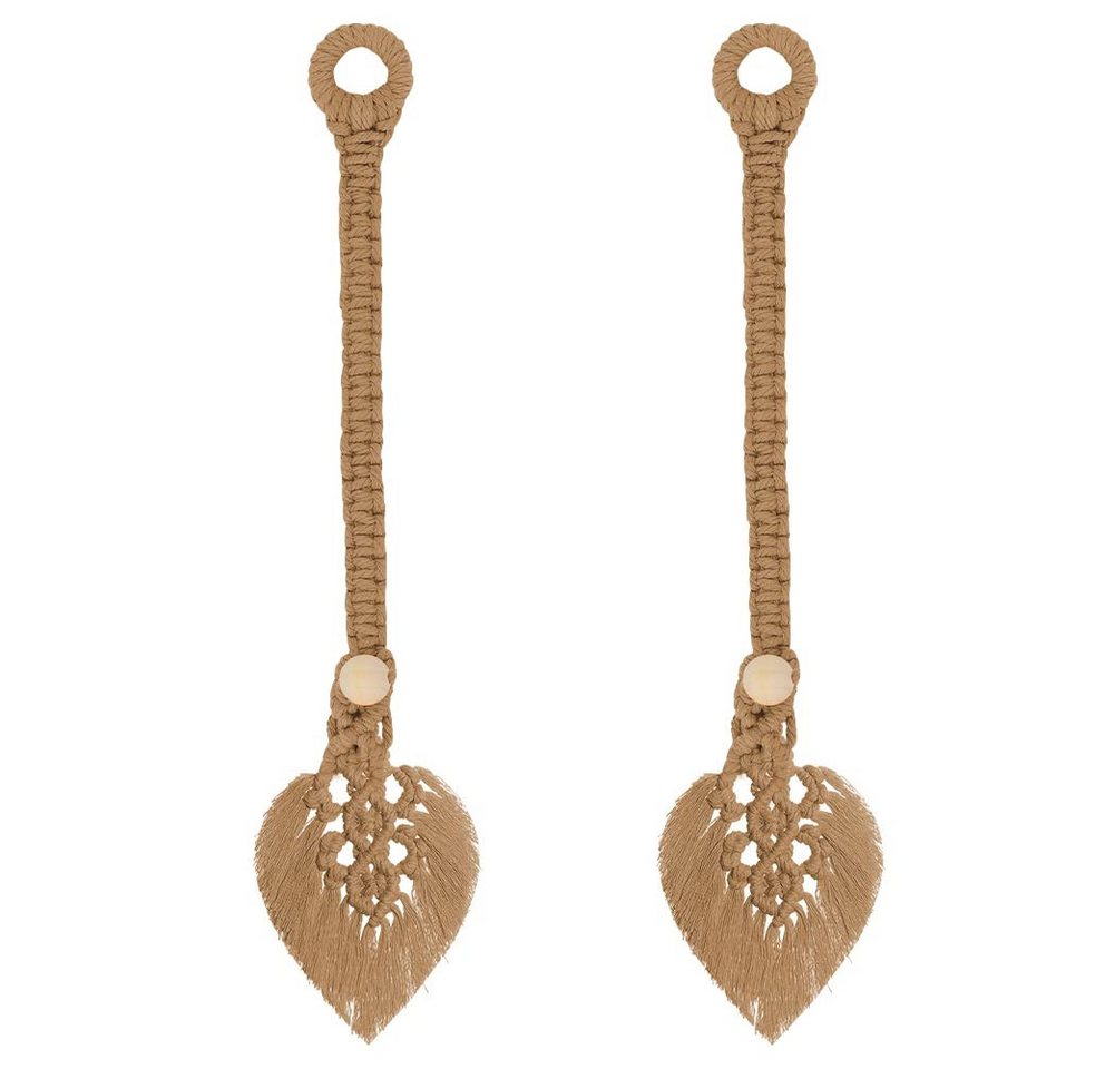 FOUORTUNATE-BEE Raffhalter 2 Stück Vorhang Raffhalter Boho Deko Raffhalter Boho Vorhanghalter, (Gardinenhalter Tiebacks Vorhang Clips für Vorhänge Gardinen Deko – Bild 2 von 5
