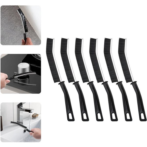 FOUORTUNATE-BEE Reinigungsbürsten-Set 6 Stück Hartborsten Eckenreinigungsbürste, Fugenbürste, Spaltreinigungsbürste, Fugenreinigungsbürste, Fugenbürste Bad, (6-