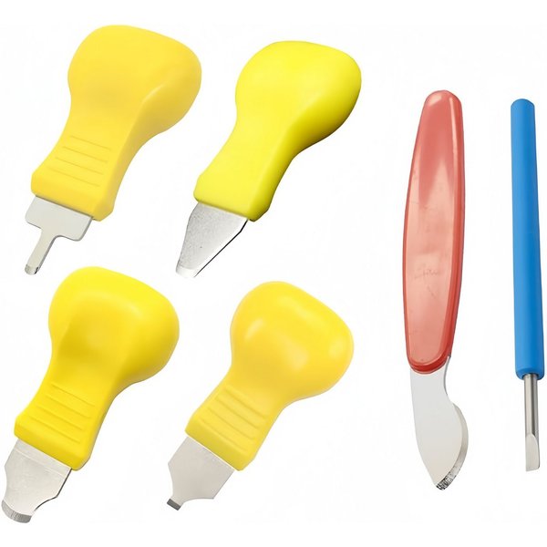 FOUORTUNATE-BEE Reparatur-Set 6-teiliges Uhrmacher-Werkzeugset für Uhrenreparaturen, 6-St., Uhrengehäuse-Öffner Set für verschiedene Uhrentypen