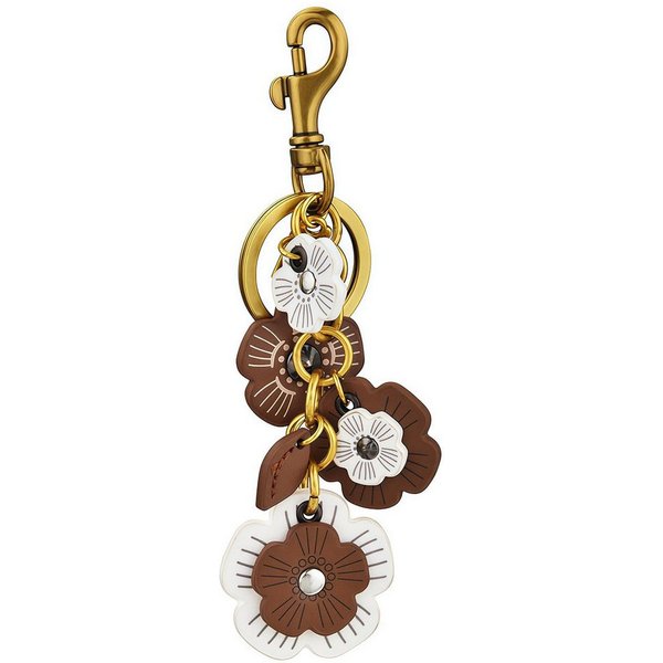 FOUORTUNATE-BEE Schlüsselanhänger Leder Blumen Schlüsselanhänger Blumen Taschenanhänger Damen (Handtaschen Anhänger Bag Retro Ästhetik für Damen Herren, Handtas
