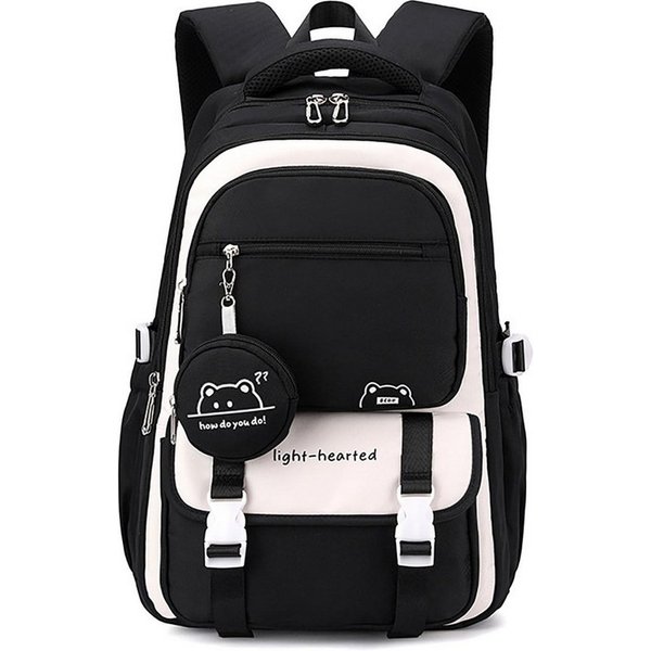 FOUORTUNATE-BEE Schulrucksack Mädchen Rucksack Schulrucksack Teenager Laptop Rucksack 15,6 Zoll, Für Schule Reisen Alltag Freizeit Uni Arbeit mit vielen Fächern
