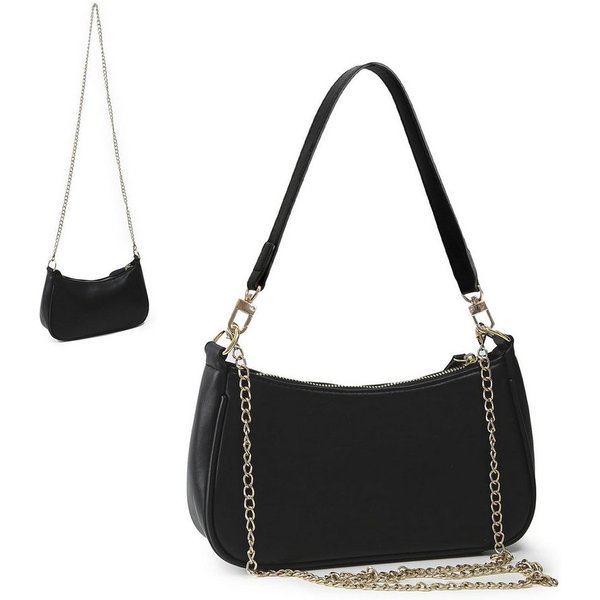 FOUORTUNATE-BEE Schultertasche Schultertasche Damen Handtasche mit abnehmbarer Kette Schulterriemen, Damen Umhängetasche als Schultertasche für Alltag, Büro und