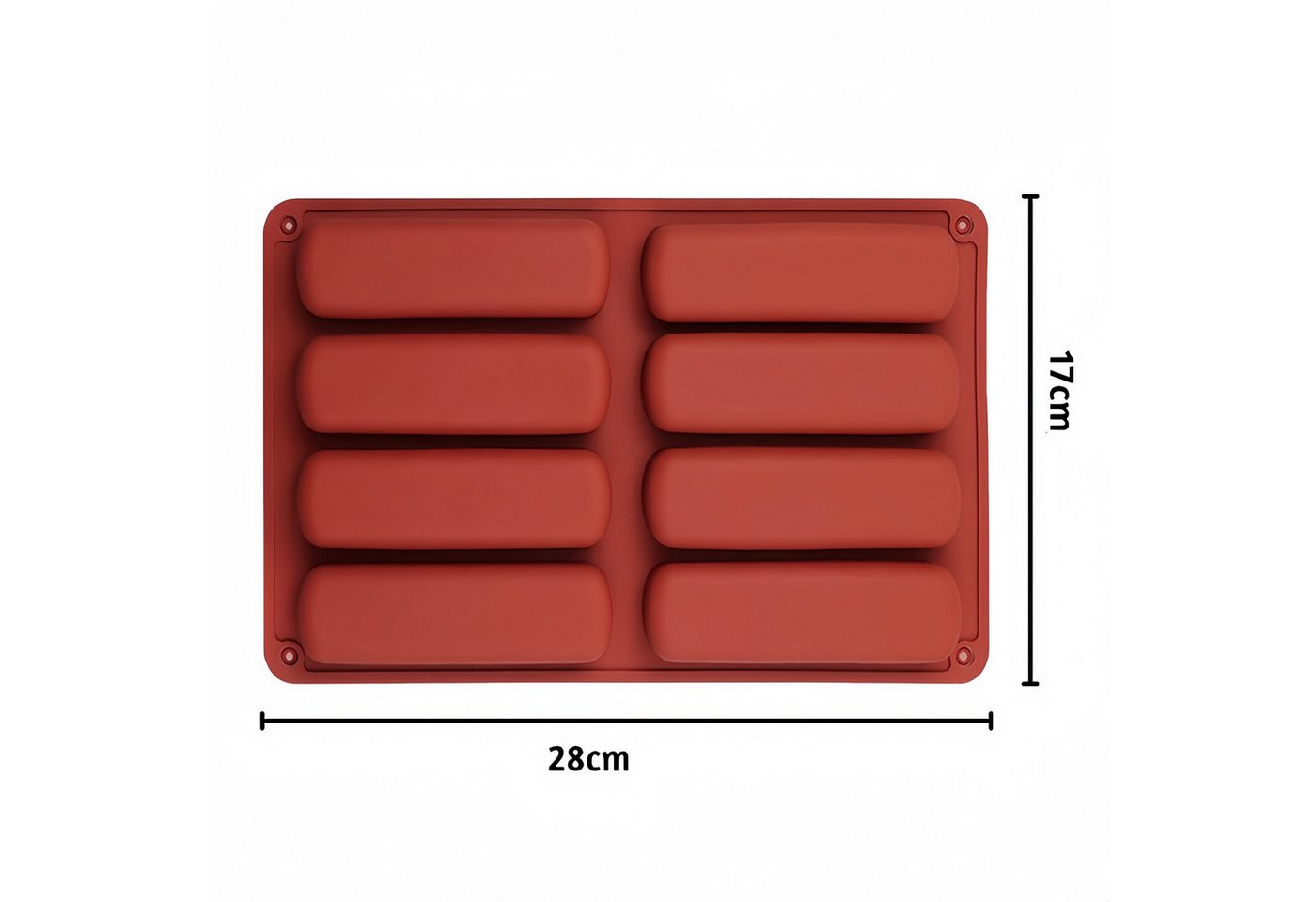 FOUORTUNATE-BEE Silikonform 2er-Set Silikonform für Müsliriegel und Backen, (2-tlg), Wiederverwendbare Antihaft-Form für Schokolade & Riegel – Bild 2 von 5