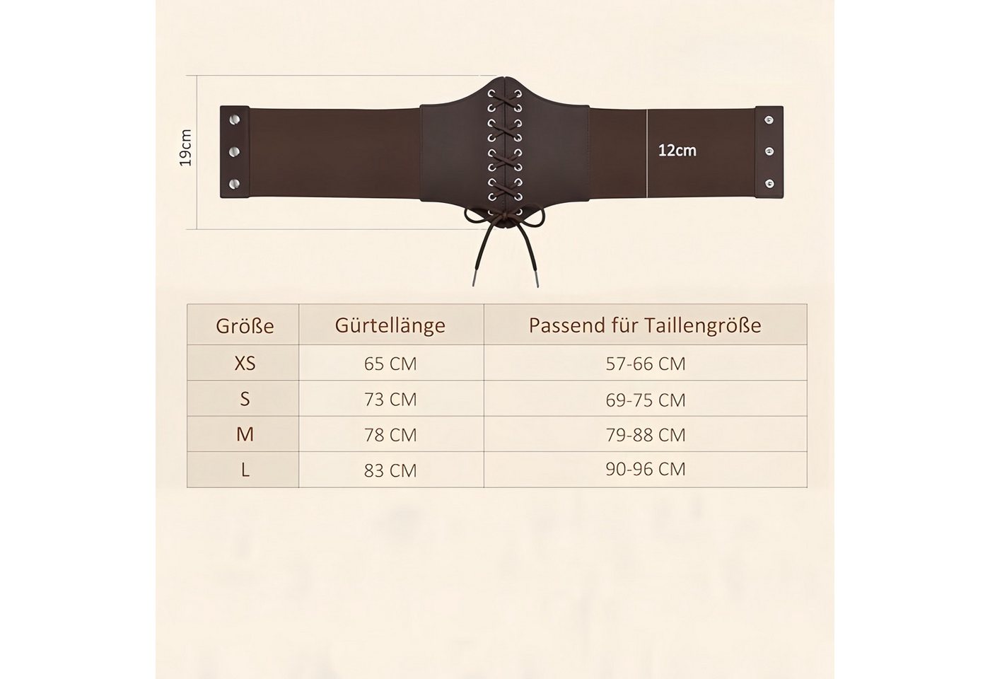 FOUORTUNATE-BEE Taillengürtel Damen Taillengürtel breit elastisch für Kleid Stretch Bund Breiter Stretchgürtel mit Verschluss für Taille & Brustbereich – Bild 2 von 5