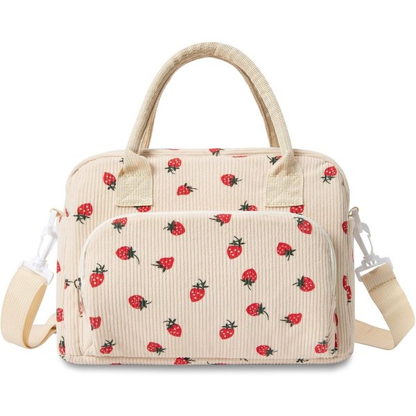 FOUORTUNATE-BEE Thermobehälter Isolierte Kühltasche mit Schultergurt, faltbar für Alltag & Picknick, Mini Kühlbox faltbar für Damen & Herren, ideal für Arbeit &