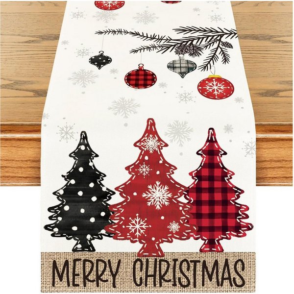 FOUORTUNATE-BEE Tischläufer Weihnachtsdeko Innen Tischläufer Weihnachten Deko (Weihnachtstischläufer Weihnacht Tischdeko Weihnachts, Weihnachtsläufer Weinachtsd