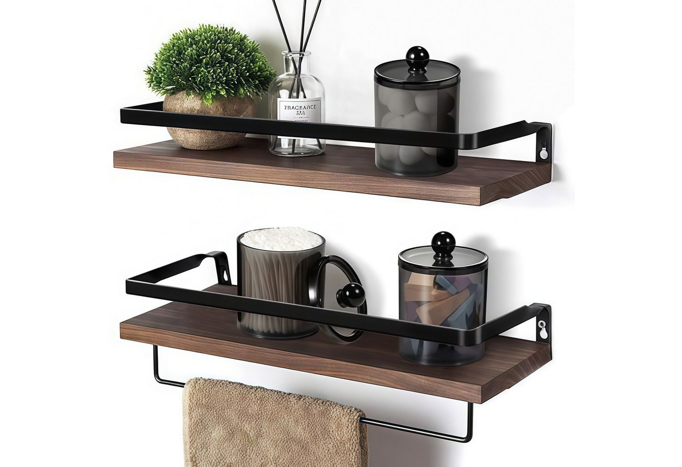 FOUORTUNATE-BEE Wattestäbchenspender Kosmetik-Organizer mit 3 Wattestäbchen-Boxen, transparent schwarz, (3-tlg), Praktische Aufbewahrungsbox für Kosmetik und Ba – Bild 4 von 5