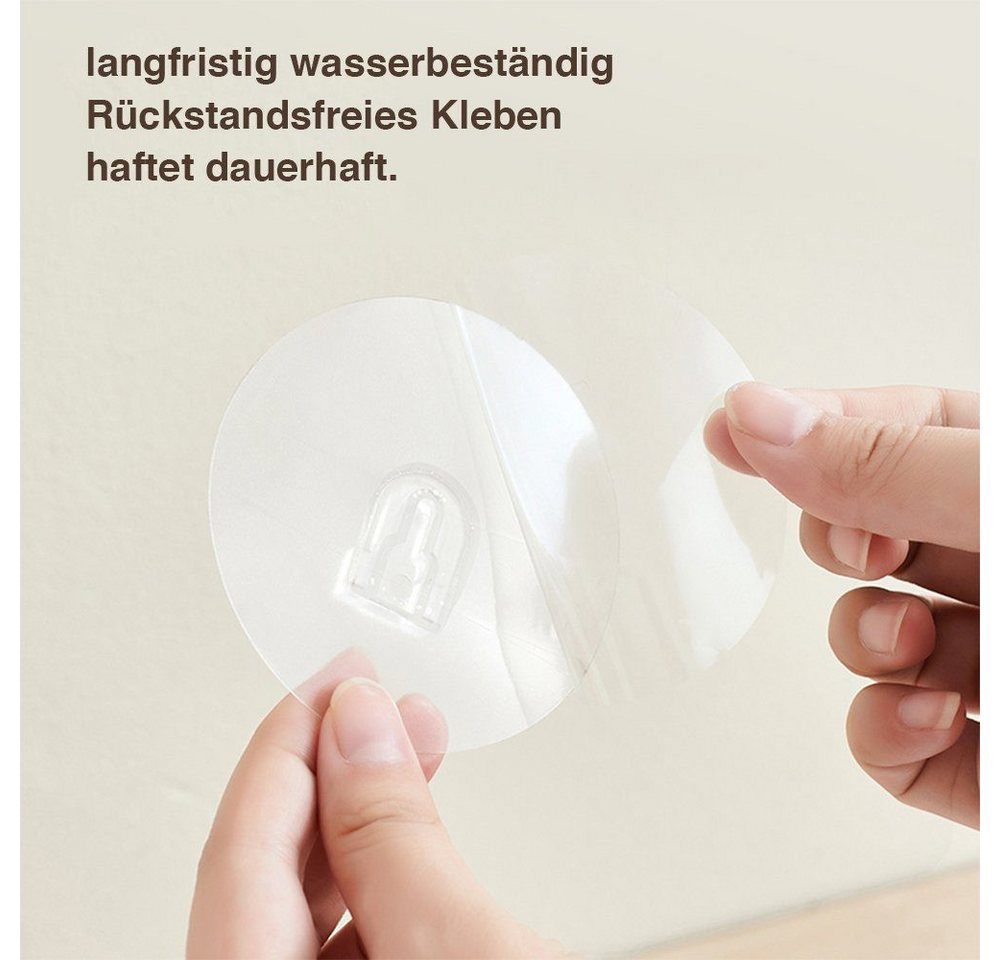 FOUORTUNATE-BEE Zahnputzbecher Zahnbürstenhalter Wandmontage, Selbstklebend Ohne Bohren, 2er Set, (2-St), Zahnbürstenhalter Wandhalter Bad selbstklebend Organiz – Bild 5 von 5
