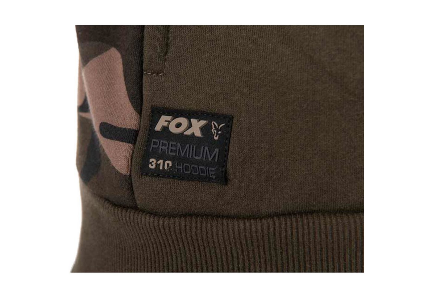 FOX International Kapuzenpullover Fox Khaki / Camo pullover premium Hoodie - Angelpullover – Bild 3 von 5