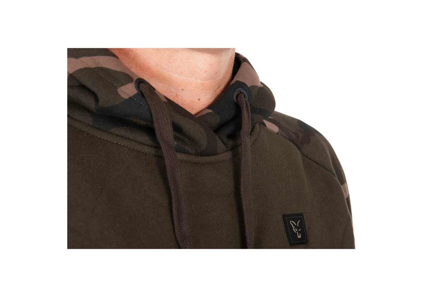 FOX International Kapuzenpullover Fox Khaki / Camo pullover premium Hoodie - Angelpullover – Bild 4 von 5