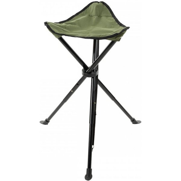 FoxOutdoor Campinghocker Klapphocker,Teleskop-Dreibein, oliv, Transporttasche