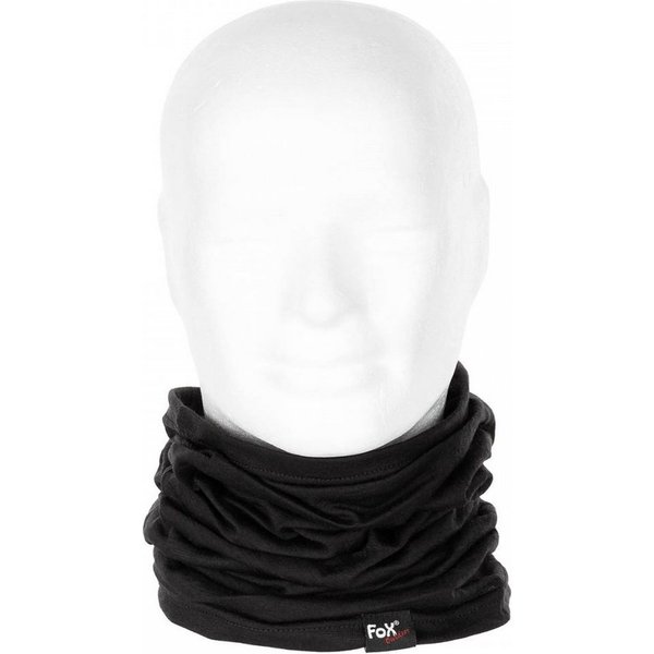 FoxOutdoor Multifunktionstuch Fox Outdoor Rundschal, Merino Lite, schwarz