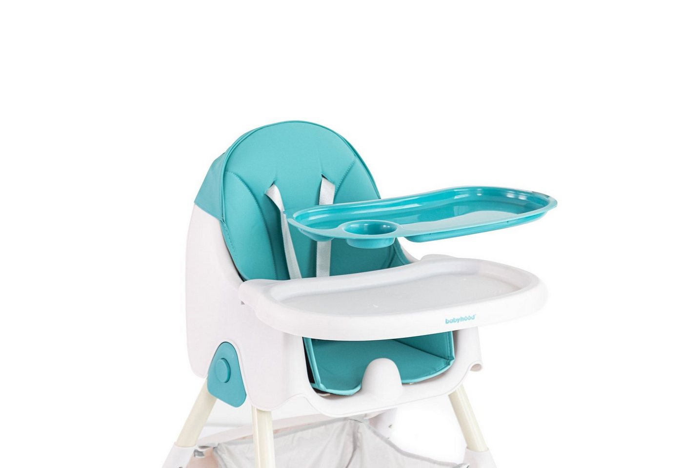 FOXSPORT Kombihochstuhl, Kinder-Esstuhl , 2 in 1 Babystuhl, Kinderklappstuhl (mit Ablagekorb, mit 5-Punkt-Sicherheitsgurt, wasserdichtes abnehmbares Tablett), k – Bild 5 von 5
