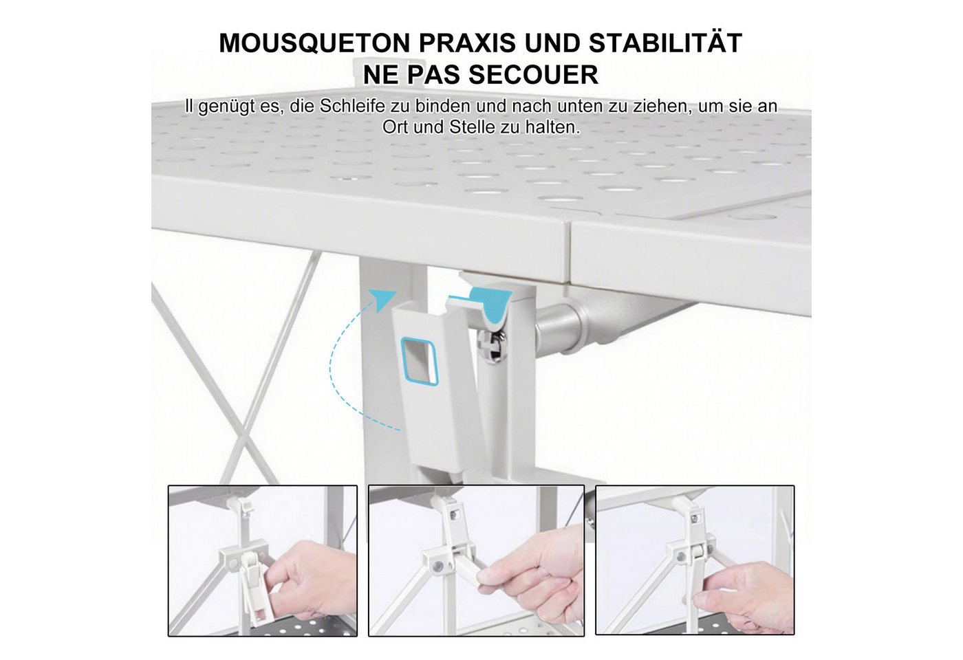 FOXSPORT Standregal mit Rollen, Mehrzweckregal, 1er-Packung, Komplett-Set, Traglast von 20 kg pro Ebene, mit 4/5 Ablagen, Lagerregal, Küchenregal, 72x37x163cm – Bild 2 von 5