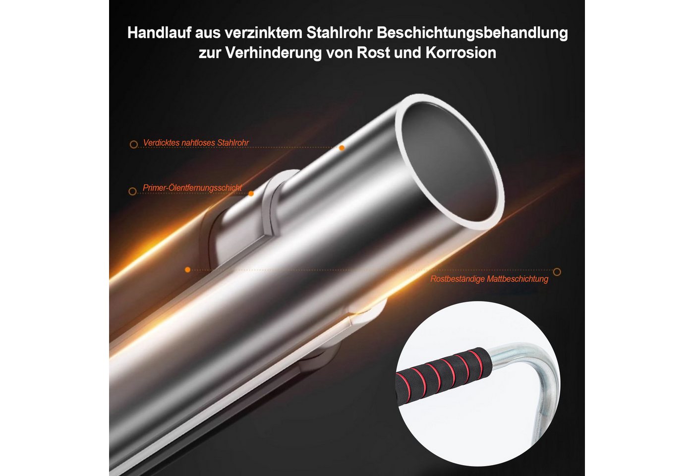 FOXSPORT Transportwagen klappbar, Plattformwagen, Transportroller, Handwagen, Klappwagen, Einklappbarer 90° Handgriff, Belastbar bis 250 kg, Ladefläche 90x60 cm – Bild 4 von 5