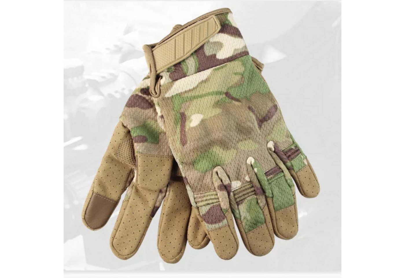 Foxter Sport Multisporthandschuhe Outdoor Handschuhe Touchscreen Sporthandschuhe Camo rutschhem (1 Paar Handschuhe Outdoor Sporthandschuhe Touchscreen rutschfes – Bild 5 von 5
